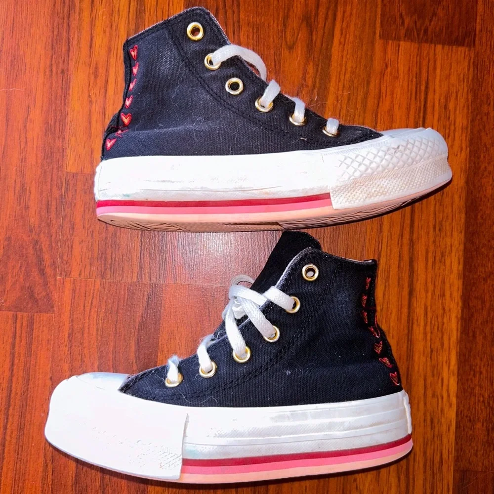 Converse All Star Chuck Taylor Eva Lift Hi Top Toddler Shoes Size 11